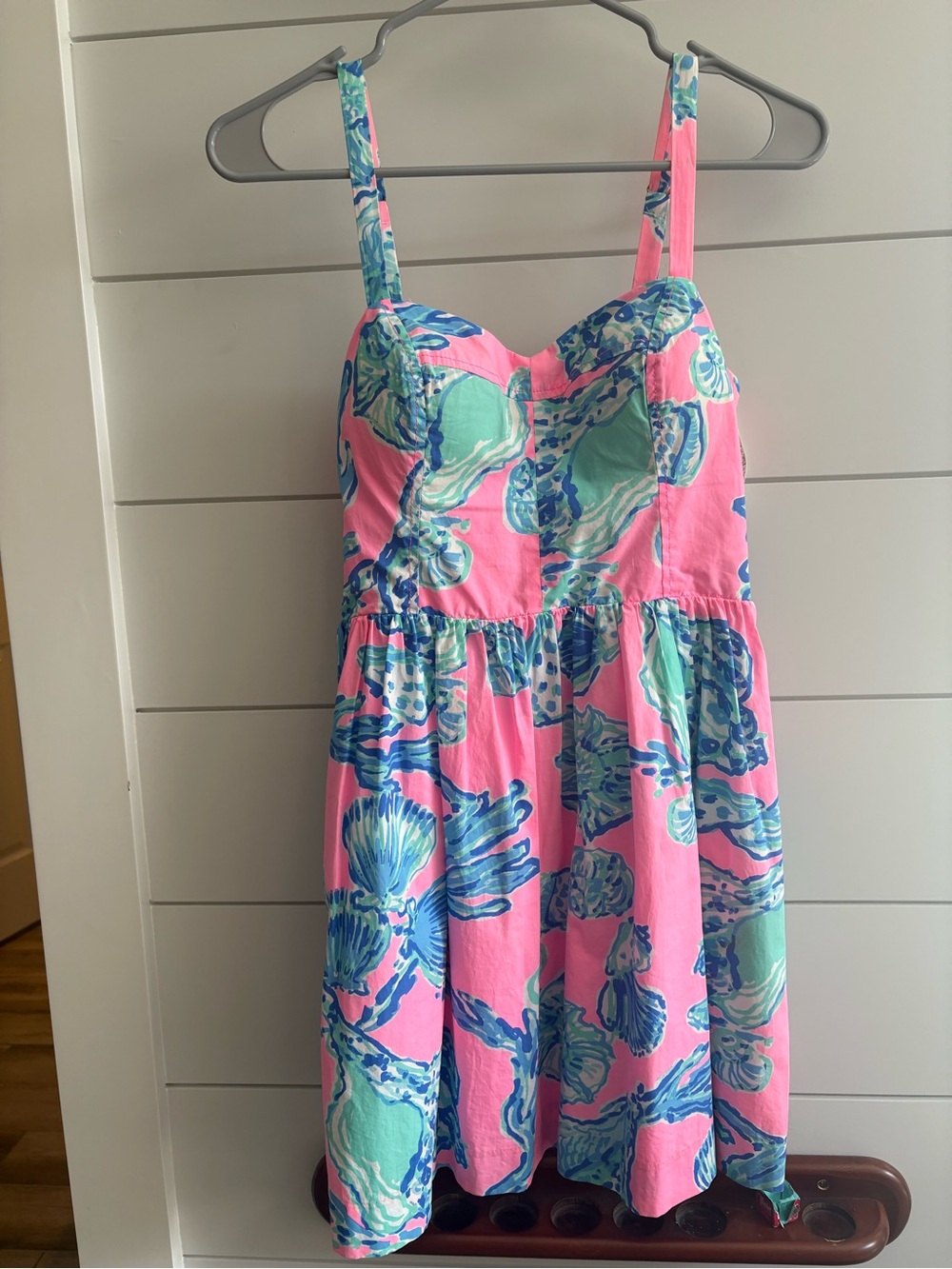 Lilly Pulitzer Pink, Aqua & Blue Shell-Print Sundress